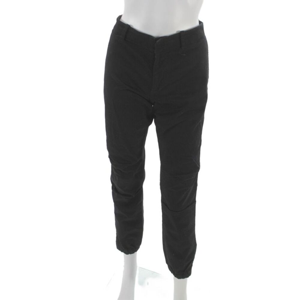 Nili Lotan Unisex Jogger Pants Black Cotton Stretch Army Size 6